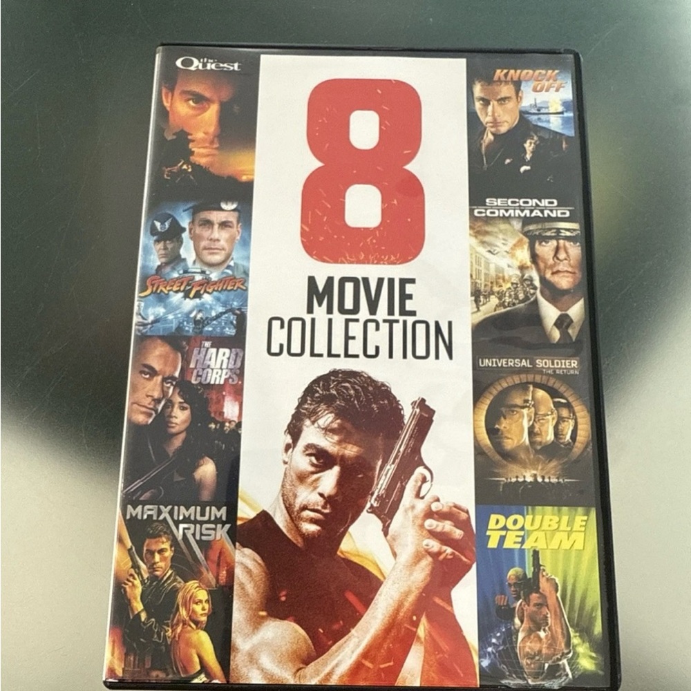 JEAN CLAUDE VAN DAMME - 8 MOVIE COLLECTION 3-disc dvd set.